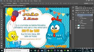 VÍDEO AULA  CRIANDO CONVITE NO PHOTOSHOP [upl. by Slemmer839]