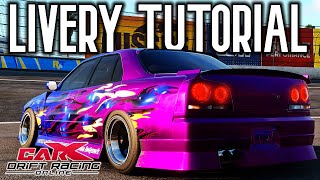 EASY DRIFT LIVERY TUTORIAL  carx drift racing online [upl. by Nylarat265]