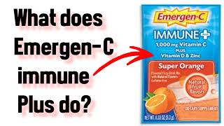 What does EmergenC immune Plus do [upl. by Ardied496]