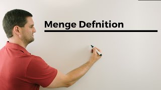 Menge Definition Mengenlehre Mathehilfe online Erklärvideo  Mathe by Daniel Jung [upl. by Luapnhoj]