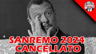 SANREMO 2024 RISCHIA DI ESSERE CANCELLATO TUTTI I RETROSCENA SVELATI DA FONTI INTERNE [upl. by Lowndes846]