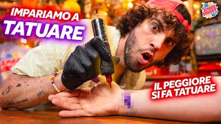 Chi è più bravo a TATUARE ft Tatuatore Professionista [upl. by Lecirg849]