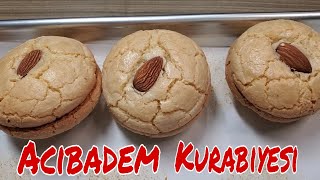 Sadece dört malzeme  Lezzeti tarifsiz 💥 Acıbadem Kurabiyesi Tarifi  Turkish Almond Macarons [upl. by Eannaj4]