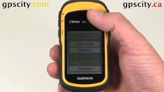 Setting Up the Page Sequence in a Garmin eTrex 10 with GPS City [upl. by Fachan288]