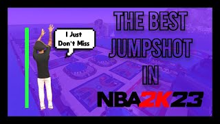 THE BEST JUMPSHOT IN NBA 2K23 CURRENT GEN LARGEST GREEN WINDOW [upl. by Mccallum]