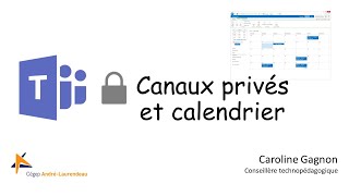 Teams Créer un calendrier dans un canal privé [upl. by Amilb499]