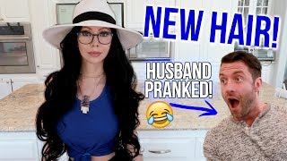 MY NEW HAIR AND GLASSES Prank on Husband [upl. by Stoughton538]