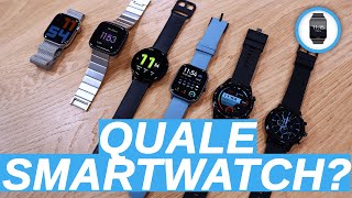 Qual è il MIGLIOR SMARTWATCH CONFRONTO Apple Samsung Fitbit Fossil Huawei e Amazfit [upl. by Nogas]