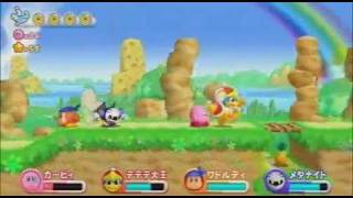 Kirbys Adventure Wii  Multiplayer mode trailer [upl. by Trabue]