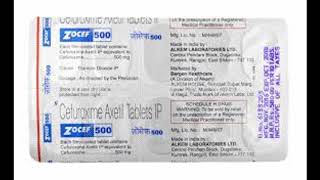 Zocef 500 mg Tablet  Uses Price Side Effects Composition [upl. by Kulsrud]