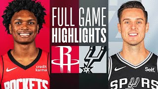 ROCKETS at SPURS  NBA PRESEASON FULL GAME HIGHLIGHTS  October 16 2023 [upl. by Clemence]