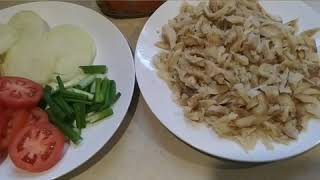 Tasty CodfishPollock Recipe 🇯🇲 Jamaican Cook Up Saltfish 🇯🇲 [upl. by Ryann]