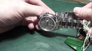 How to adjust the easy link clasp on your Rolex DateJust [upl. by Freberg765]