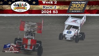 DIRTcar 305 Sprint Car Fanatec Series  Limaland Motorsports Park  iRacing Dirt  Week 2 Race 2 [upl. by Norton34]