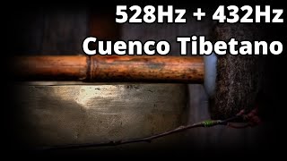 528Hz  432Hz  Cuenco tibetano 🎧🔊  Longitud de onda de reparación de ADN  Alivio del estrés [upl. by Emyam]