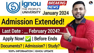 Ignou Admission 2024 January Session  Ignou Admission Last Date 2024  Ignou PG Admission 2024 [upl. by Rajewski264]