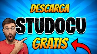 Cómo descargar archivos documentos y libros de STUDOCU 2024  Tutorial gratis [upl. by Ahseei]