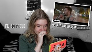 Calum Scott quotYou Are The Reasonquot Music Video REACTION  Olivia Rena [upl. by Oiceladni678]