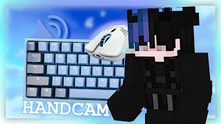 Keyboard  Mouse ASMR Sounds Handcam  Hypixel Bedwars [upl. by Lyndel]