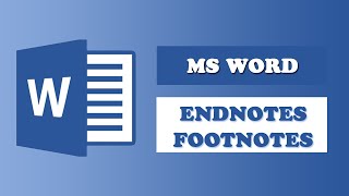 How to Insert Footnotes amp Endnotes in MS Word  UrduHindi [upl. by Kaja]