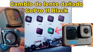 Reemplazando lente de GoPro 11 Black dañado por salpicadura de soldadura [upl. by Anawt97]