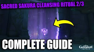 Complete the Sacred Sakura Cleansing Ritual 23  Genshin Impact Guide [upl. by Jereld632]