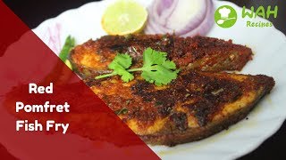 Pomfret Fish Fry  Pomfret Fry Recipe  How To Make Pomfret Fish Fry  WahRecipes [upl. by Waltner309]