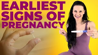 Earliest Signs Of Pregnancy that you didnt know about Pregnancy Symptoms BEFORE MISSED PERIOD [upl. by Henarat]