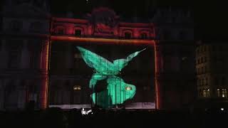 Fête des lumières 2023 Lyon  Place des Terreaux  quotCELLULODquot de Bruno Ribeiro [upl. by Carrnan]