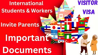 Visitor Visa for Parents in Canada Documents Invitation amp Extension Tips [upl. by Lecirg]