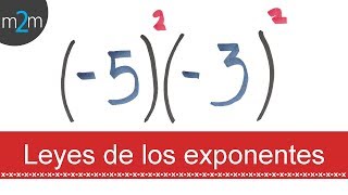 Leyes de los exponentes │ ejercicio 1 [upl. by Ymmor29]