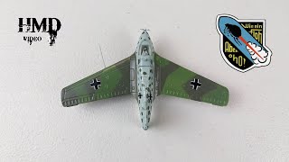 Messerschmitt Me 163 Komet Luftwaffes Rocket Interceptor Amercom 172 Diecast Model Review [upl. by Rauch]