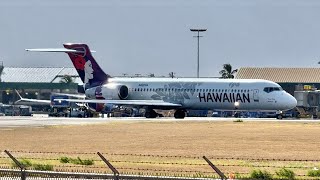 Planespotting  Kahului Airport OGG  Maui Hawaii  TakeoffsLandings  9 [upl. by Ralf]