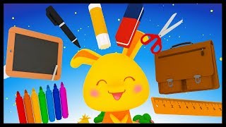 Les fournitures scolaires  Dessins animés et chansons sur lécole  Titounis Découverte [upl. by Ennayelhsa958]