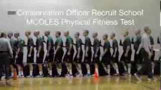 Michigan DNR Conservation Officer Training Academy MCOLES Physical Fitness Test [upl. by Mateo]