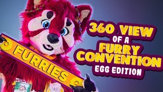 360 View Of A Furry Convention  Egg Hunt [upl. by Nylirac]