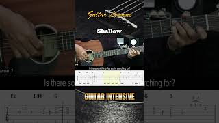 Shallow  Lady Gaga ft Bradley Cooper  EASY Guitar Tutorial  Chords  Lyrics  Guitar Lessons [upl. by Aleel735]