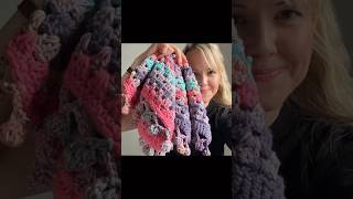 Crochet Blanket Border  Pom Pom Trim  Boho Blanket crochetblanket crochettutorial crochet [upl. by Nahttam]