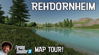 “REHDORNHEIM” FS22 MAP TOUR  NEW MOD MAP  Farming Simulator 22 Review PS5 [upl. by Llenyaj]