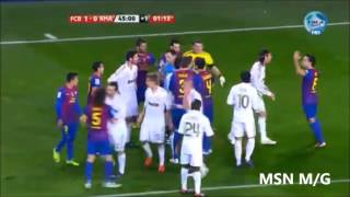 las mejores peleas entre Barcelona vs Real Madrid en los clasicos [upl. by Nodearb]