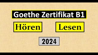 Goethe Zertifikat B1 Hören Lesen Modelltest mit Antworten am Ende  Vid  218 [upl. by Alvera]