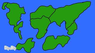 Present to Pangea Ultima animation by Flipaclip [upl. by Lati472]