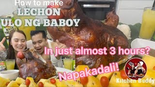 Ep4 LECHON ULO NG BABOY  MUKBANG  KITCHEN BUDDY [upl. by Meadow]