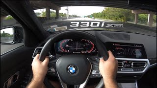 BMW 330i xDrive  POV Test Drive  G20 330i Exhaust amp Accelerations [upl. by Marijane432]