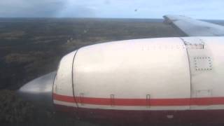 Bearskin Airlines Fairchild Metro 23 Landing at Timmins Canada  Window View [upl. by Arbuckle]