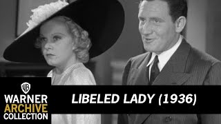 Clip HD  Libeled Lady  Warner Archive [upl. by Lledniw]