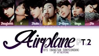 BTS 방탄소년단  Airplane pt2 Color Coded LyricsHanRomEng [upl. by Lahsiv]