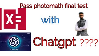 photomath final testhow to make money with chatgpt [upl. by Netsua]