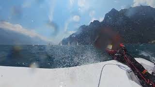 Laser upwind slide ilca sailboat lakegarda [upl. by Ecneitap]