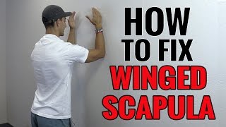 3 Exercises You Can Do To Fix Winged Scapula [upl. by Tupler]